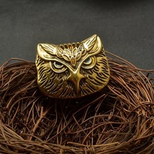 Broche Hibou Bronze Vintage Pour Épingle Écharpe Bouquet De Mariage