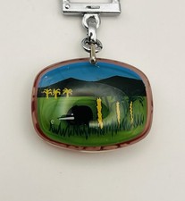 PORTE CLÉ - BOURBON MOBILE - Café De L’éléphant Noir - VINTAGE KEYCHAIN 1960s 