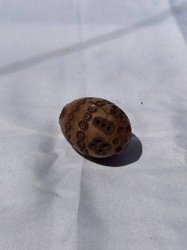 Ancien oeuf boite chapelet - boite,