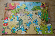 puzzle BD Schtroumpfs de 2007.  100 pièces. Scène champêtre. Peyo