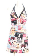 ARGENTOVIVO Robe d’été Dames Robe T EU 36 rose-noir-blanc style décontracté