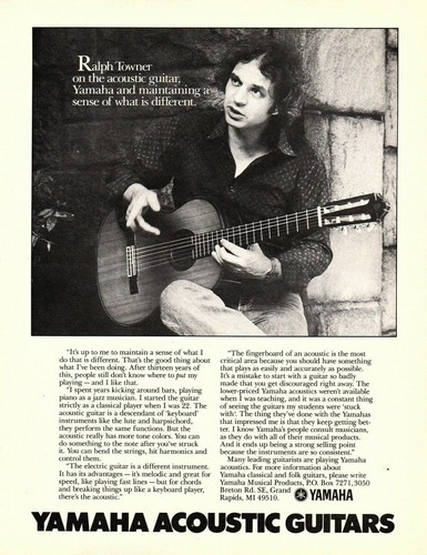 Vtg 80s ralph towner yamaha - 80s,