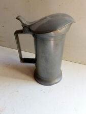 Ancien Pichet Mesure demi-litre  Etain Poinçons  Leseigneur Deverre à Caen  XIXe