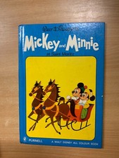 1969 WALT DISNEY "MICKEY & MINNIE À SAINT MORITZ" LIVRE RELIÉ UK (LL) ref:BRA