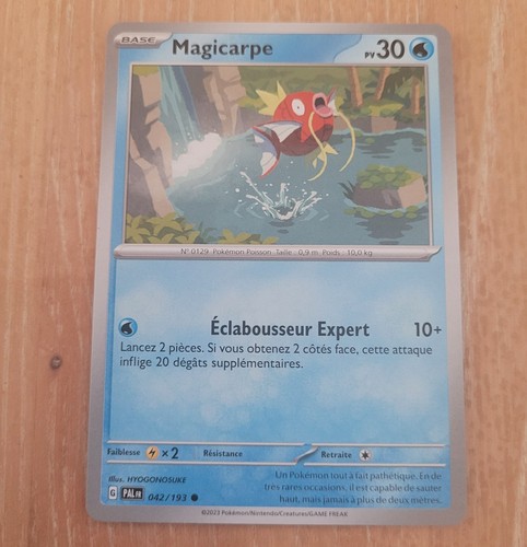 Carte pokemon magicarpe 042 - carte,