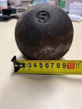 Boulet de Canon Ancien Gravé