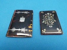 2 ANCIENS ETUIS POUR CARNET DE