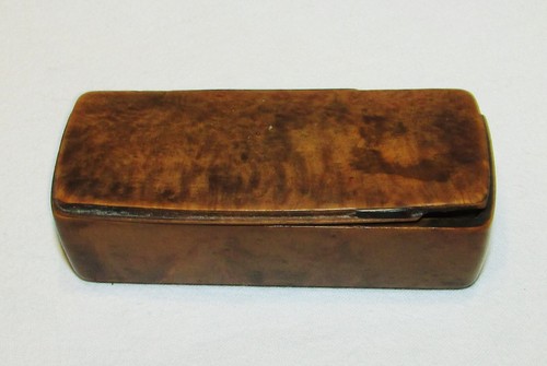 Tabatiere ancienne bois loupe - ancienne,