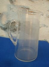 V45 Rare Pichet Carafe Cristal DAUM France Croix Lorraine Ancien Orangeade Strie