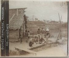9 PLAQUES DE VERRE  FIN XIX° Guinée Tonkin Algérie ..