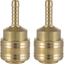 Poppstar 2x Raccord rapide pour air comprimé NW 7,2 avec embout de tuyau LW 6 mm