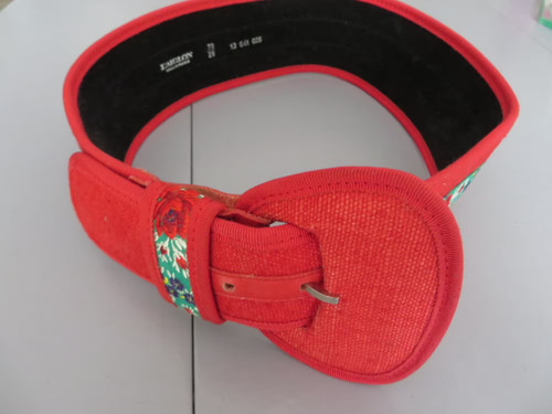 Ceinture large rouge - , marque