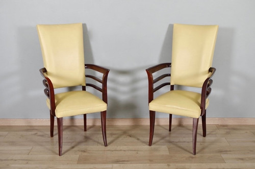 Paire grands fauteuils art - paire,
