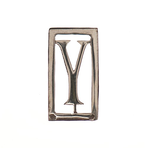 Monogramme lettre argent - y,