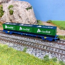 Wagon porte-conteneurs "Adif", RENFE, Ep VI - ARNOLD HN6651 - N 1/160