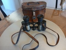 JUMELLES D OFFICIER WW1 AVEC SON ETUI EN CUIR 14/18