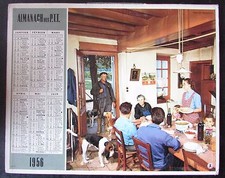 CALENDRIER ALMANACH des PTT de