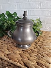 Sucrier en étain de forme