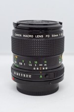 Objectif MACRO Fixe CANON FD 50mm f/3,5 MF (compatibilité EF/EOS - lire)
