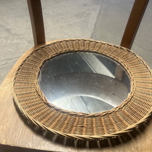 Miroir rotin osier - rotin,