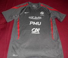 Maillot Football Entrainement De L'Equipe de France Porté Saison 2010/2011 T L