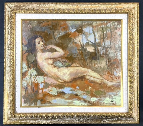 Tableau huile original - , pierre