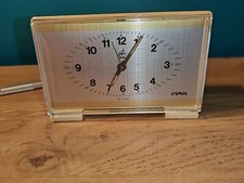 ANCIEN RÉVEIL RECTANGULAIRE JAPY VINTAGE TREMOLO Électrique  A Saisir Année 70's