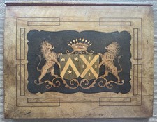 HÉRALDIQUE Rare Marqueterie
