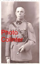 Soldat 39eme RA ( ? ) Portrait en buste - Veste 4 poches col aiglon  Photo-carte