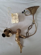 LUMINAIRE ANGE EN BRONZE