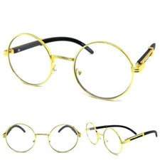 Lunettes De Vue Ronde En Or