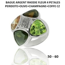 BAGUE RHODIE FLEUR 4 PETALES