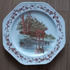 Assiette faience  brown