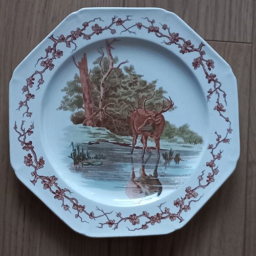 Assiette faience brown - faience,