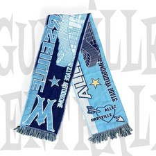 Écharpe vintage Olympique de Marseille style rétro 21cmx120  – Vélodrome