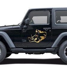 Autocollant Sanglier Or