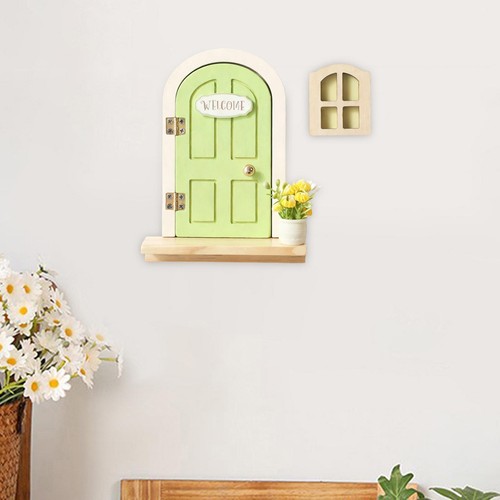 Porte elfique bois avec - elfique,