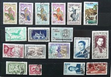 18 timbres anciens du