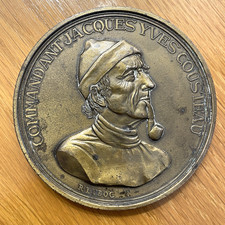 Médaille bronze cousteau - bronze, j-y