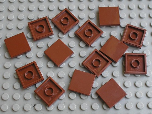Lot tile redbrown 2 ref - x,