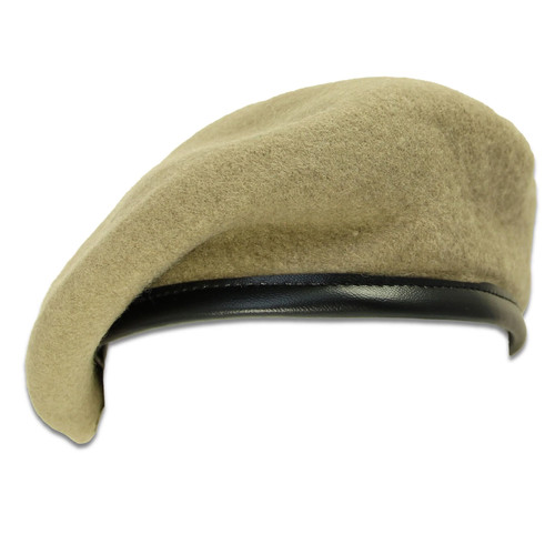 Sand beige military beret - sand/beige,
