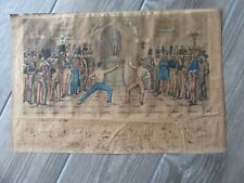 Escrime Brevet de contre-pointe décerné à Jacques Barrou voltigeur régiment 1842