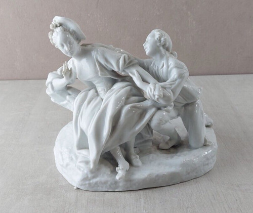 Ancienne statue biscuit - ancienne, en