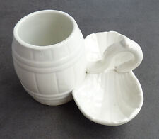 Moutardier saleron en faïence de Niderviller