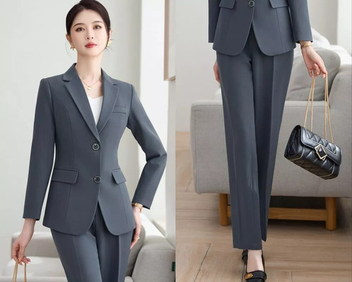 Tailleur femme gris foncé - tailleur,