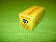 DINKY TOYS 80B JEEP HOTCHKISS-WILLYS BOITE VIDE D'ORIGINE SANS ILLUSTRATION