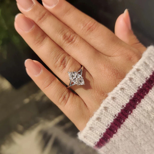 Bague diamant blanc 14 - diamant,
