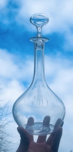 Clichy wine crystal decanter - wine,