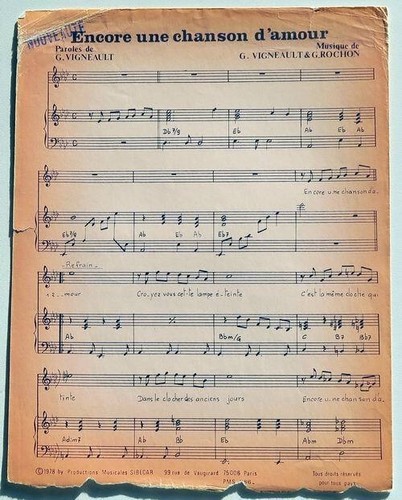Partition sheet music gilles - sheet,