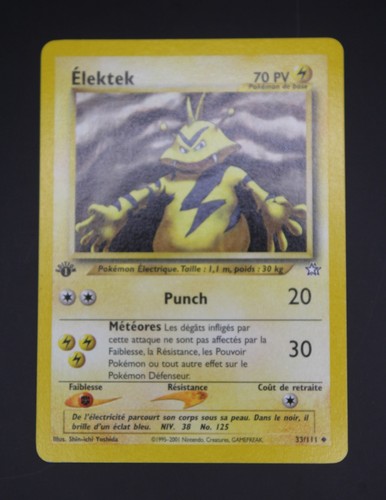 Carte pokemon 111 elektek u - carte,